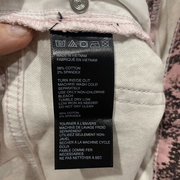 BDG Urban Outfitters Sz 29 Jeans Twig High Rise Pink Snake Print Skinny Women’s - Picture 4 of 11